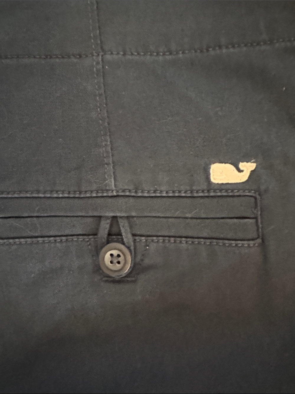 Vineyard Vines Navy Flat-Front Women's Shorts - Picture 7 of 7